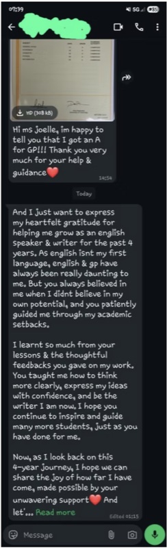 Parent and student feedback conversation 12
