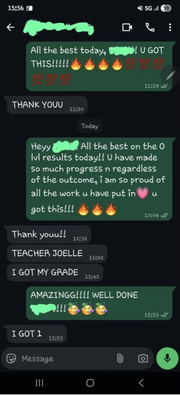 Parent and student feedback conversation 14
