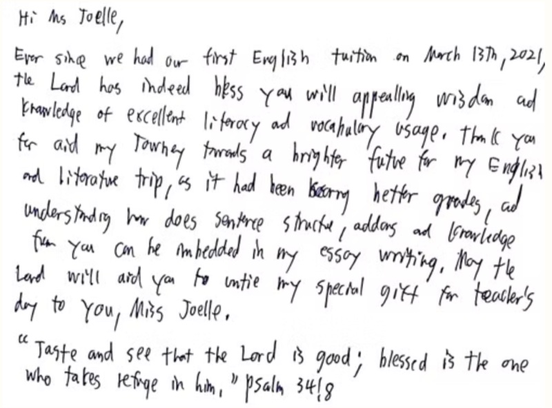 Parent and student feedback conversation 9